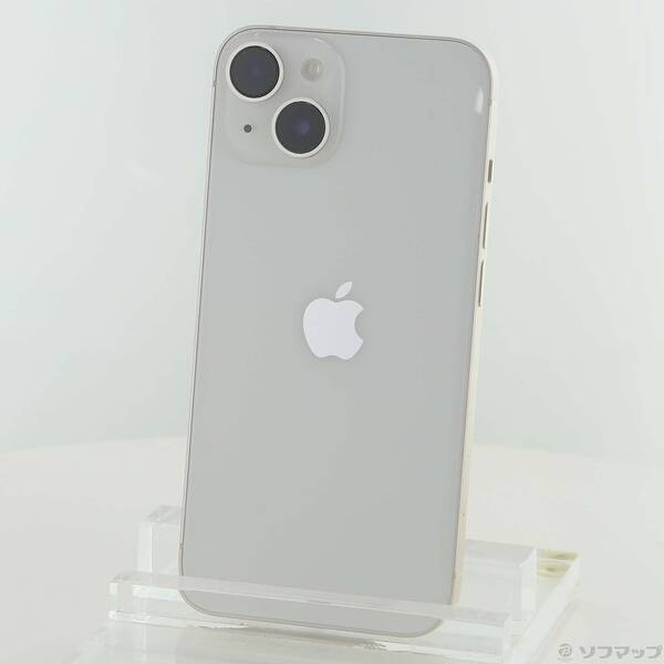 【中古】Apple(アップル) iPhone14 128GB スターライト MPUQ3J／A SIMフリー 【305-ud】