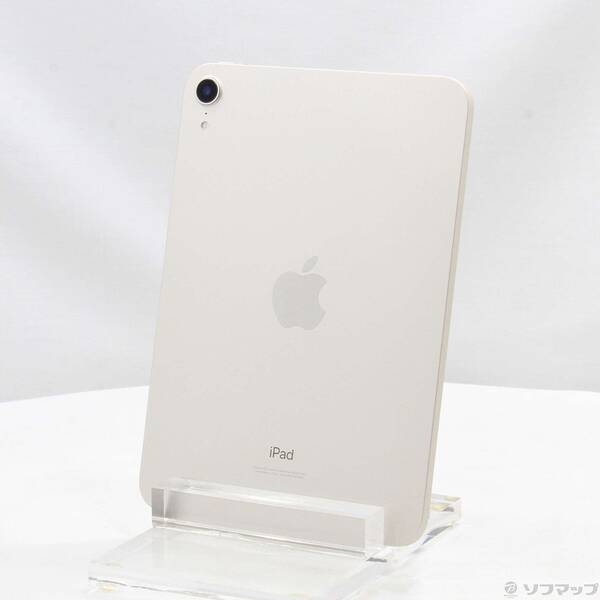 【中古】Apple(アップル) iPad mini 第6世代 64GB スターライト MK7P3J／A Wi-Fi 【198-ud】