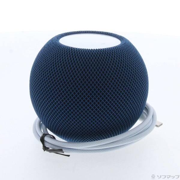 【中古】Apple(アップル) HomePod mini ブルー MJ2C3J／A 【349-ud】