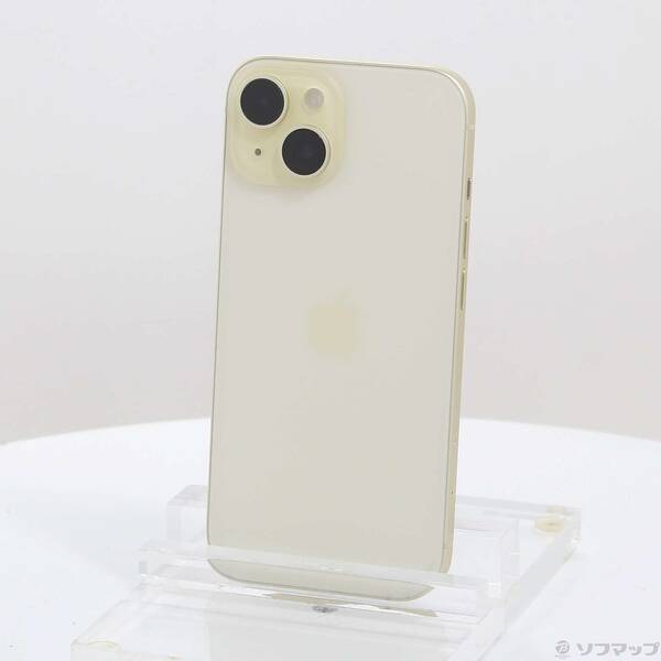 【中古】Apple(アップル) iPhone15 128GB イエロー MTMK3J／A SIMフリー 【352-ud】