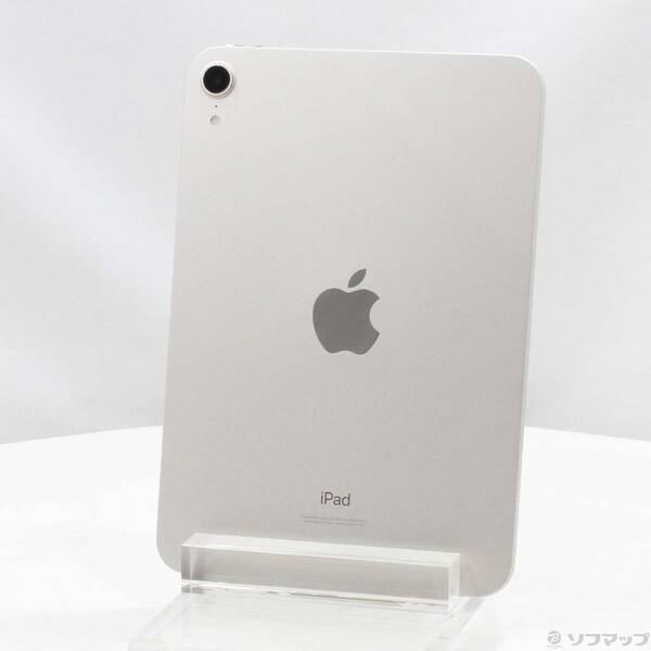 【中古】Apple(アップル) iPad mini 第6世代 64GB スターライト MK7P3J／A Wi-Fi 【258-ud】