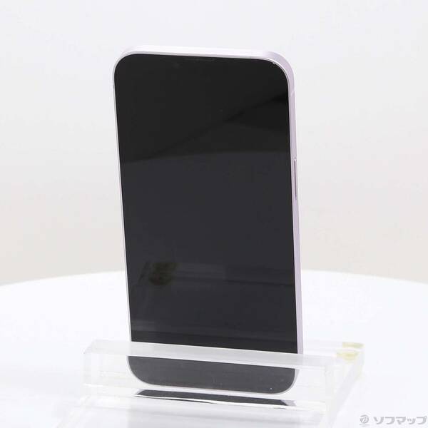 【中古】Apple(アップル) iPhone14 128GB パープル MPUY3J／A SIMフリー 【258-ud】