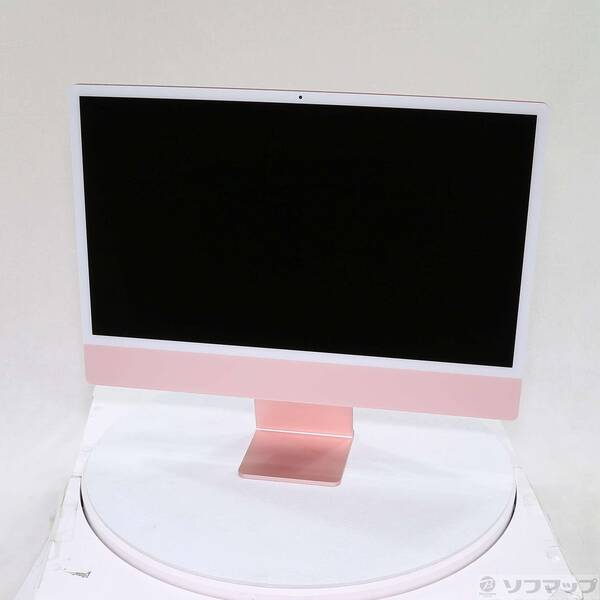 【中古】Apple(アップル) iMac 24-inch Mid-2021 MGPN3J／A Apple M1 8コアCPU_8コアGPU 8GB SSD512GB ピンク 〔12.7 Monterey〕 【258-ud】
