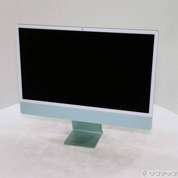 【中古】Apple(アップル) iMac 24-inch Mid-2021 MGPJ3J／A Apple M1 8コアCPU_8コアGPU 16GB SSD1TB グリーン 〔14.8 Sonoma〕 【377-ud】