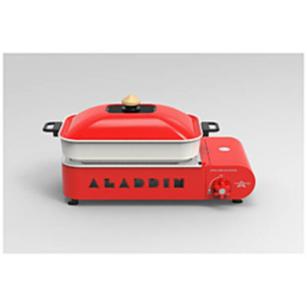【中古】センゴクアラジン 〔展示品〕 ガスホットプレートプチパン センゴクアラジン レッド SAGRS21CR 【276-ud】
