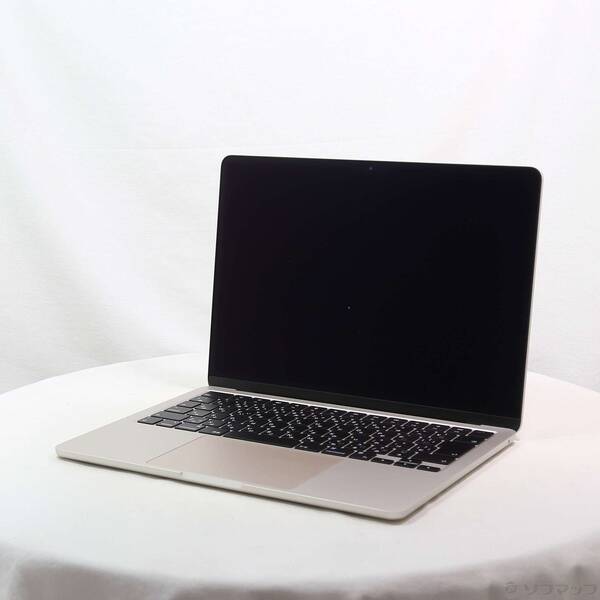 【中古】Apple(アップル) MacBook Air 13.6-inch Mid-2022 MLY23J／A Apple M2 8コアCPU_10コアGPU 8GB SSD512GB スターライト 〔15.7 Sequoia〕 【344-ud】