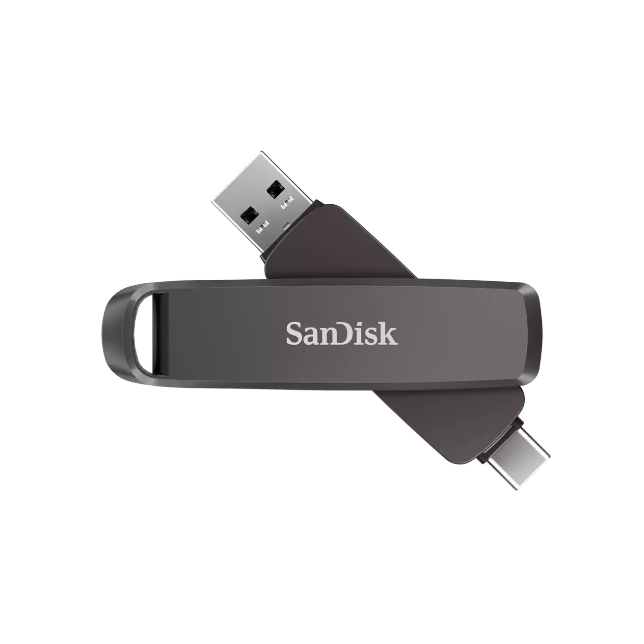 SanDisk 外付けSSD USB-C＋USB-A接続 Slim Dual Drive Mac/Windows11対応 ブラック SDDDE1-2T00-J46 2TB /ポータブル型