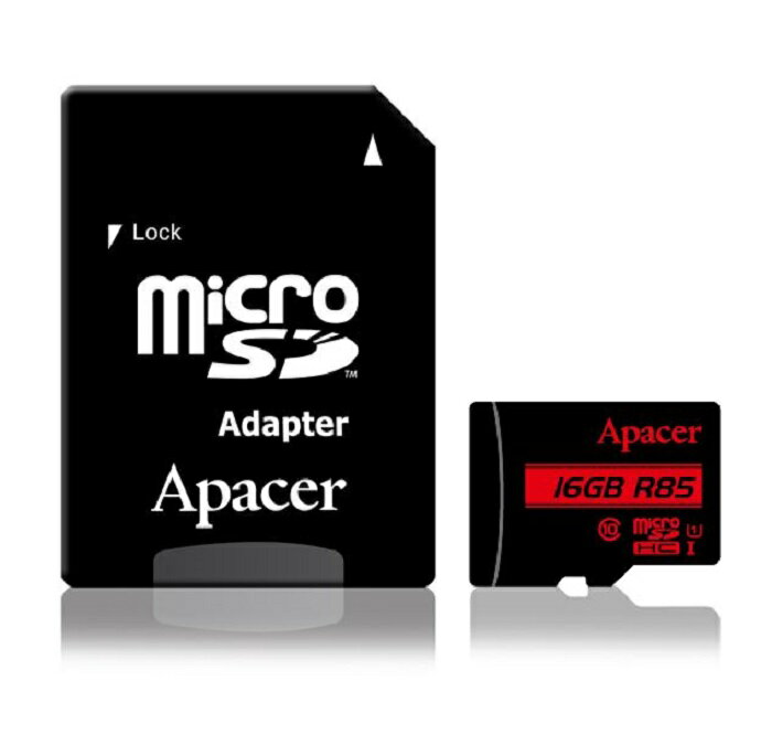 Apacer アペイサー microSDHC 16GB UHS-I U1 Class10 AP16GMCSH10U5-R【ネコポス便配送制限12枚まで】