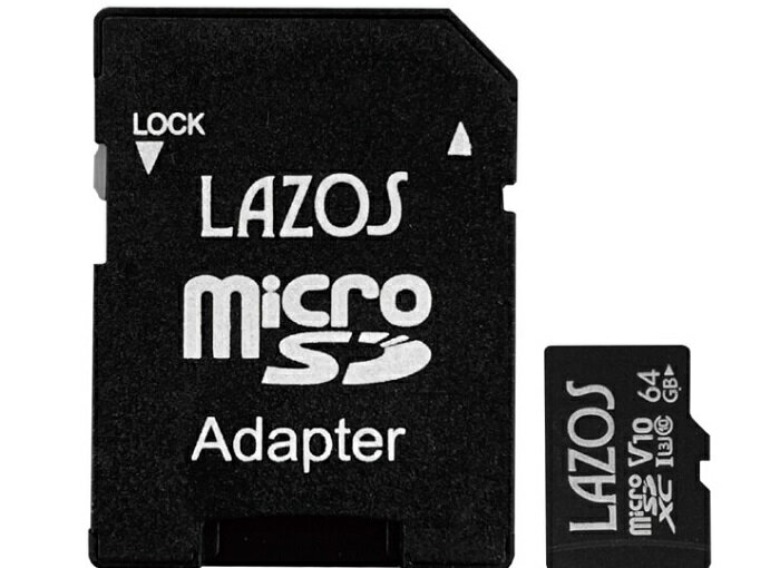 LAZOS 高耐久 マイクロ SDカード 64GB UH