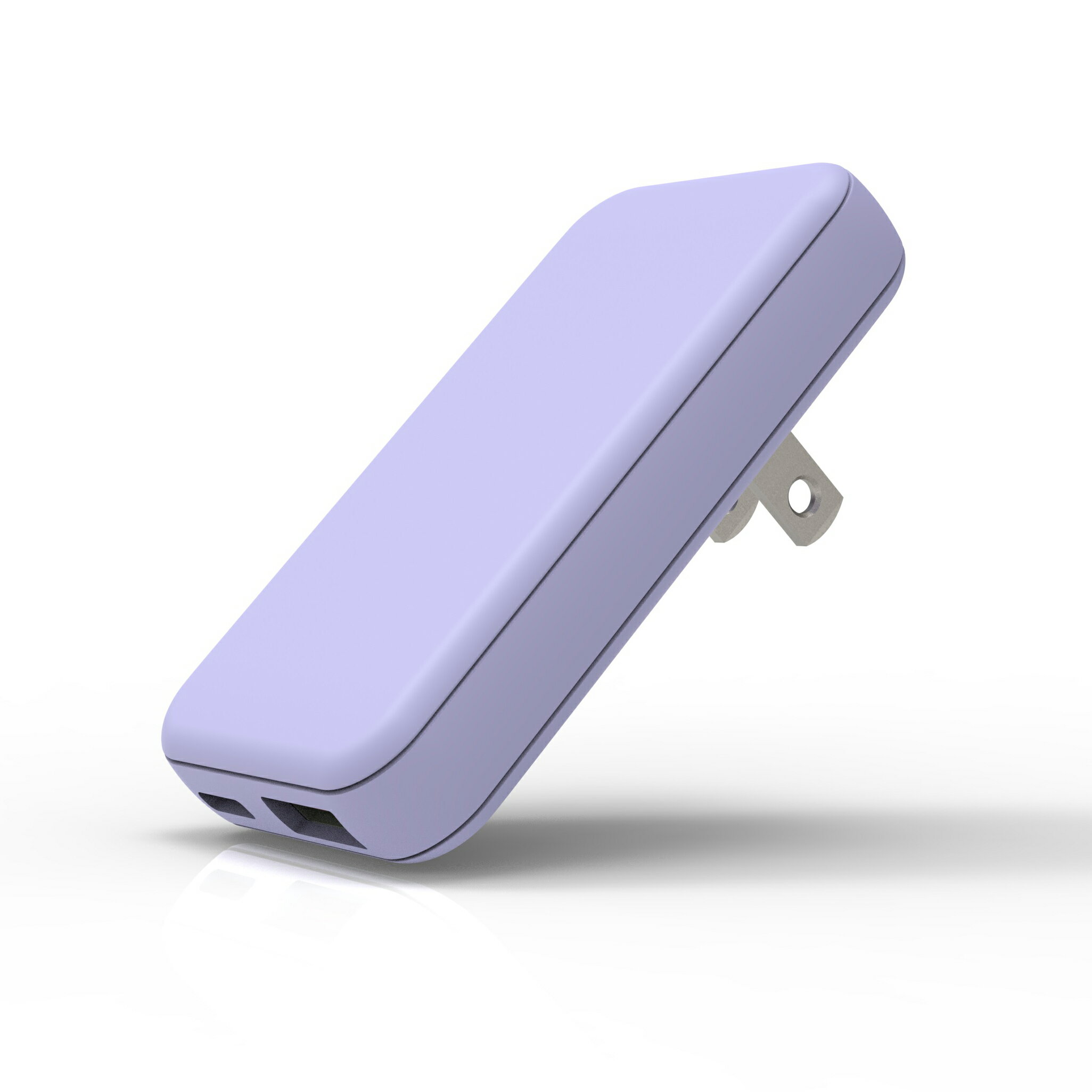 USB Power Delivery対応GaN(窒化ガリウム)搭載20W AC充電器(Cx1、Ax1ポート) ラベンダー FUSB-ACG202UCPU