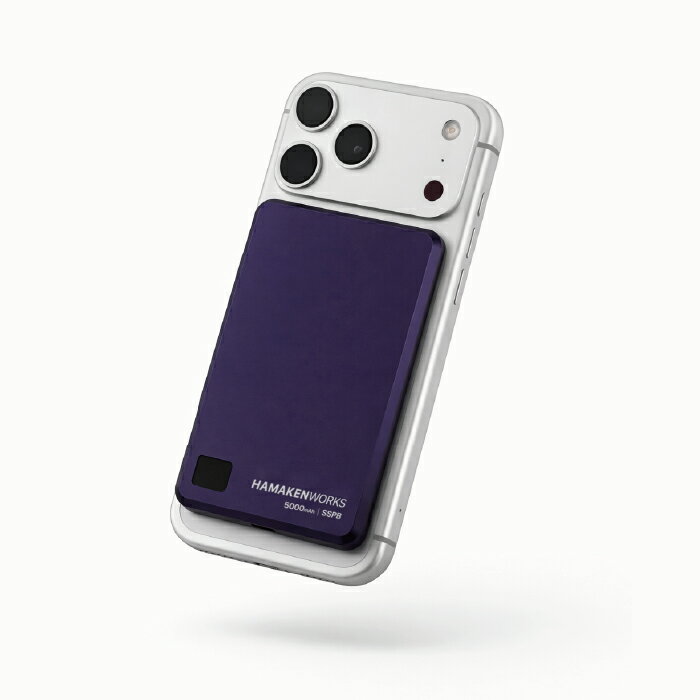 ハマケンワークス JOVY SSPB Magsafe 準固体電池モバイルバッテリー5000mAh HW-SSPB050M1BKN ブラック HAMAKEN WORKS【ポイント10倍】【送料無料】
