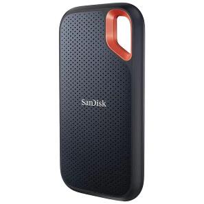コンパクト 軽量 SanDisk Extreme ポータブルSSD 読込速度1050MB/秒 書込速度1000MB/秒 USB3.2 耐衝撃 IP65 2TB SDSSDE61-2T00-G25【宅配便発送】、【送料無料(沖縄・一部離島部を除く)】（楽天・秋葉Direct 楽天市場店）