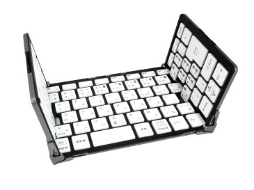MOBO 折りたたみ型 Bluetooth 日本語配列 キーボード ブラック 専用ケース兼スタンド付き AM-KTF83J-GB