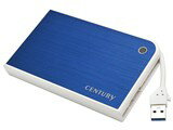 CENTURY MOBILE BOX USB3.0接続 SATA6G 2.5インチ HDD/SSDケース ブルー＆ホワイト CMB25U3BL6G