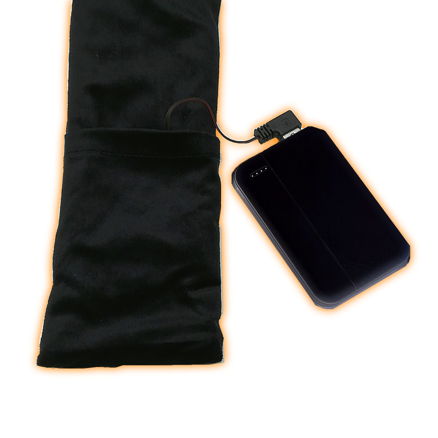 速温ヒートマフラー[AXL-541]+モバイルバッテリー5000mAh ブラック [L-MB-006]セット