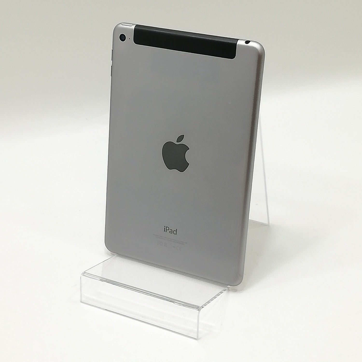 【中古品】Apple(アップル) iPad mini 4 Wi-Fi+Cellularモデル / 7インチ / 2015 / 128GB / スペースグレイ / au版SIMロック解除品 / ランク:C / MK762J/A / A1550 【中古品管理番号:33210】