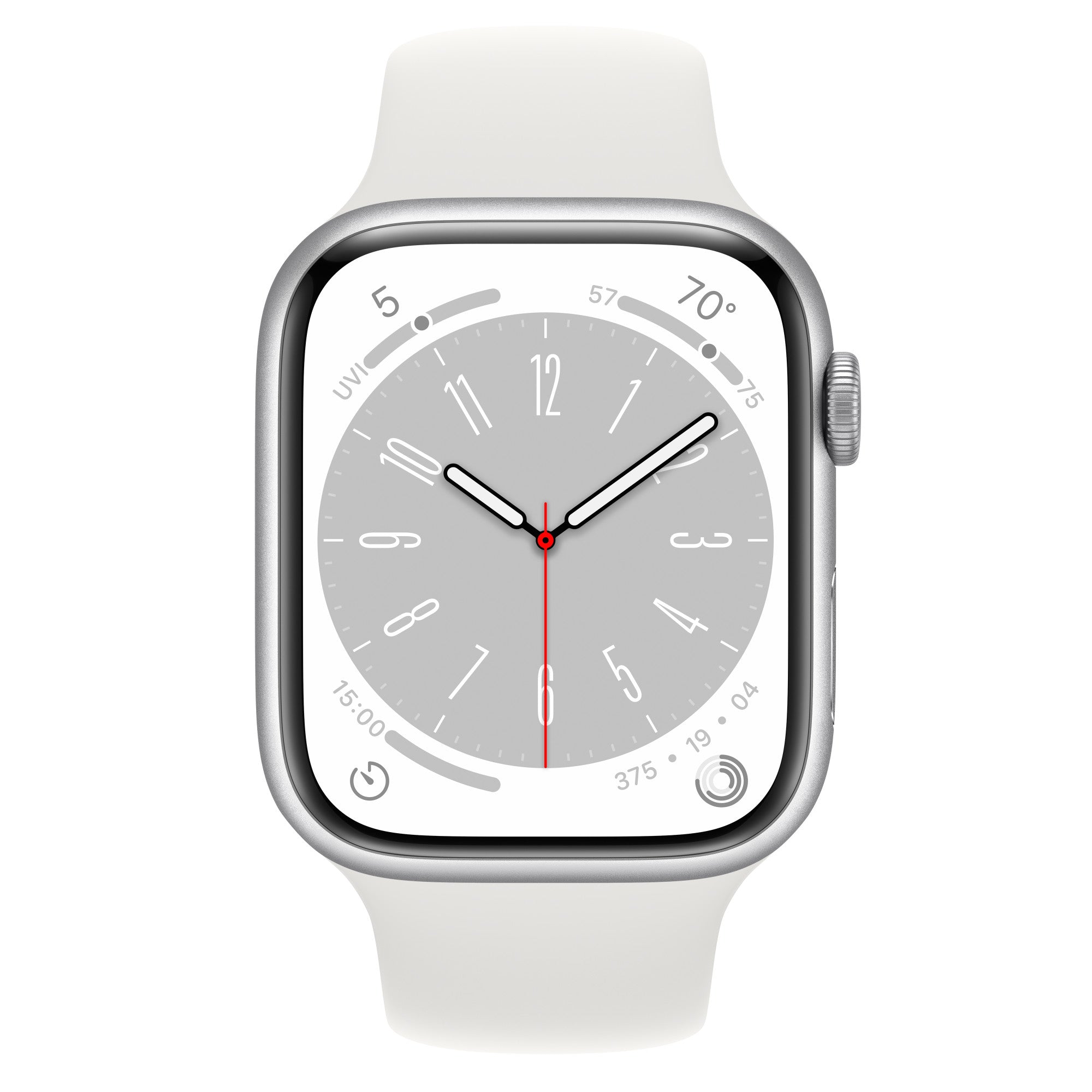 Apple(アップル) 【未開封/整備済製品】 Apple Watch Series 8 / 45mm / GPS+Cellularモデル / 香港版 / A2775 / シルバーアルミニウムケースとホワイトスポーツバンド [管理番号:A0339](2)