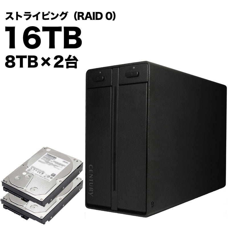 林檎派 Macbeth 2Bay2 ストライピングモデル 16TB [RGH35M2B2-S16T1]