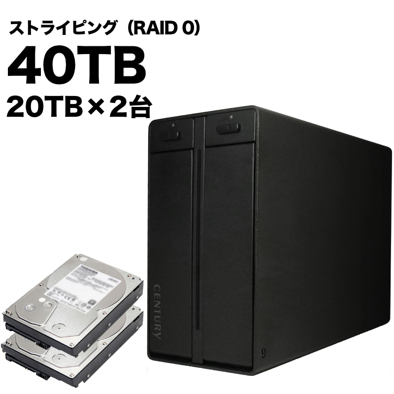 林檎派 Macbeth 2Bay2 ストライピングモデル 40TB [RGH35M2B2-S40T]