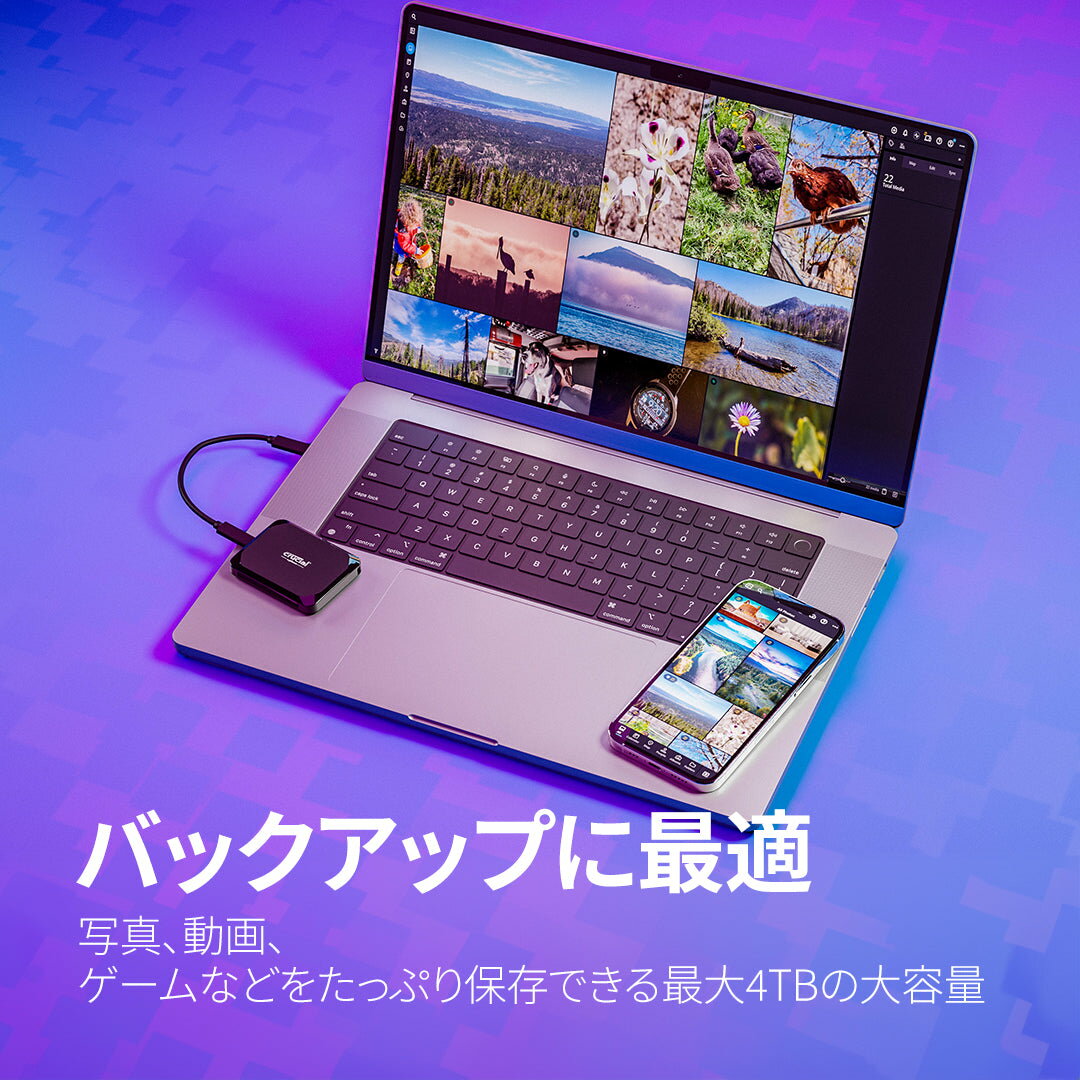 Crucial X9 2TB Portable SSD [CT2000X9SSD9] - Image 3