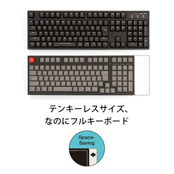 【新品】アーキサイト AS-KBM02/LSGBA ARCHISS Maestro2S ゲーミングメカニカル スペースセービングフルキーボード[日本語JIS配列 黒ボディ・グレーキーキャップモデル/CHERRY MX スピードシルバー軸] (ASKBM02LSGBA) [ゲーミングキーボード ゲーミング eスポーツ]