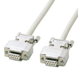 SANWA SUPPLY(サンワサプライ) KRS-403XF5N　RS-232Cケーブル（D-sub 9pin・クロス・メタルコネクター..