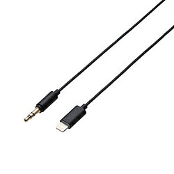 ELECOM(エレコム) AUXケーブル Lightning-φ3.5オス スリムデザイン 1.0m AX-L35D10BK ブラック AXL35D10BK ELECOM(エレコム) AUXケーブル Lightning-φ3.5オス スリムデザイン 1.0m AX-L35D10BK ブラック AXL35D10BK