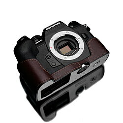 GARIZ OLYMPUS OM-D E-M1 Mark III 用 本革カメラケース ブラウン XS-EM1IIIBR XSEM1IIIBR