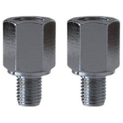 TANAX CM-2ネジケイHアダプター バイクミラー ナポレオン（NAPOLEON） ネジ径変換アダプタ― カラー： メッキ（正8mm→正10mm） CM2