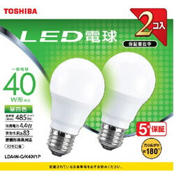 TOSHIBA(東芝) LDA4N-G/K40V1P LED電球 E26 /昼白色 LDA4NGK40V1P