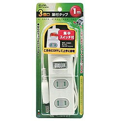 ELPA �к�ͽ�ɰ������å� ��2P��3�ĸ���1m�ˡ�WBS-T3010B-W WBST3010BW