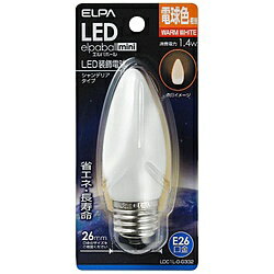 ■光源にはLEDを使用していますので、消費電力が少ない省エネタイプです。【製品仕様】■交流電源： 100V 50/60Hz共用■口金： E26■サイズ： 全長100X外径37（mm）■質量： 30g■定格入力電流： 0.016A■定格消費電力： 1.4W■設計寿命： 30000h■全光束： 60lm■光色： 電球色相当本体サイズ（高さ×幅×奥行）98×35（全長×外径）定格消費電力1.4W全光束60lm電球の色電球色LED電球シャンデリア E26LDC1L-G-G332