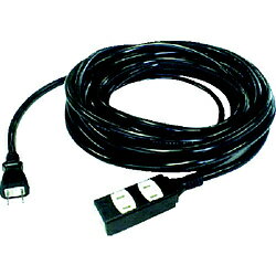 トラスコ中山 TRUSCO　ソフトタイププラグ　3個口タップ型　10m　ブラック TRIS15-103-BK TRIS15103BK