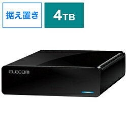 ELECOM(エレコム) ELD-FTV040UBK ［据え置き型 /4TB］ 外付けHDD PS5対応 USB-A接続 テレビ録画向け ブラック ELDFTV040UBK
