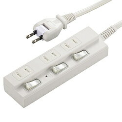 ORIGINALSELECT 節電タップ 白 HSBK-TPK32-W ［2.0m /3個口 /スイッチ付き（個別）］ HSBKTPK32W