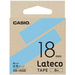 CASIO(カシオ) ラベルライターテープ XB18SB 水色 XB18SB 【864】 CASIO(カシオ) ラベルライターテープ XB18SB 水色 XB18SB 【864】