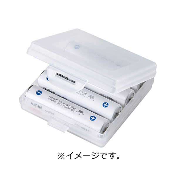 SANWA SUPPLY(サンワサプライ) 電池ケース（単4形用2個セット・クリア） DG-BT4CLN DGBT4CLN