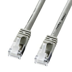 ［CAT5e、1.0m、ライトグレー］ノイズに強いシールドタイプ、ツメの折れないコネクタ採用のカテゴリ5e STP LANケーブル。◆曲げても折れないナイロン製ツメと弾力性に優れたPVC（ポリ塩化ビニル）製ツメ折れ防止カバー、丈夫なポリカーボネート製コネクタで、信頼の三重構造です。◆伝送速度1000Mbps（1Gbps）のギガビットイーサネットに対応したエンハンスドカテゴリ5適合のLANケーブルです。◆ツイストペアケーブルをさらにシールドでカバーした、ノイズに強いケーブルです。◆より線仕様なので、柔らかく取り回ししやすくなっています。◆RoHS指令に対応した製品です。ケーブル長さ1mコネクタ形状RJ-45ツメ折れ防止シールドコネクタ（ツメ折れ防止カバー付き）ストレート・クロスストレート全結線［CAT5e、1.0m、ライトグレー］ ノイズに強いシールドタイプ、ツメの折れないコネクタ採用のカテゴリ5e STP LANケーブル。