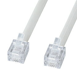 SANWA SUPPLY(サンワサプライ) TEL-EN-10N2 エコロジー電話ケーブル(ノーマル・ホワイト・10m) TELEN10N2 SANWA SUPPLY(サンワサプライ) TEL-EN-10N2 エコロジー電話ケーブル(ノーマル・ホワイト・10m) TELEN10N2