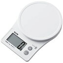 タニタ デジタルクッキングスケール (2kg) KJ-216-WH ホワイト KJ216WH(3)