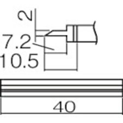 Rakuten - 白光 T12-1406 白光 こて先 スパチュラ 40 T121406