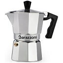 BARAZZONI 直火用 エスプレッソコーヒーメーカー2カップ LA CAFFETTIERA ALLUMINIO E COLORATA シルバー 830005...
