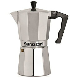 BARAZZONI 直火用 エスプレッソコーヒーメーカー9カップ LA CAFFETTIERA ALLUMINIO E COLORATA シルバー 830005509 830005509 【852】