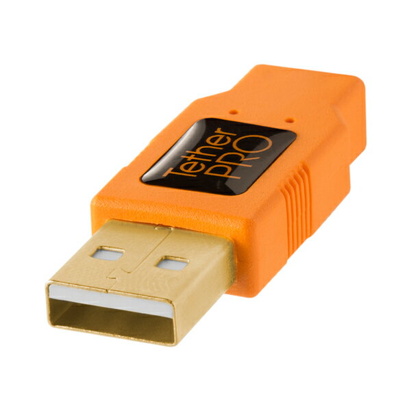 テザーツールズ USB-A to 2.0 Mini-B 5-Pin (460cm) オレンジ CU5451 CU5451