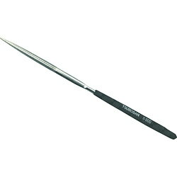 ■NI電着法によりダイヤ粒を固定し、密着度・研削度・耐摩耗度などの性能がアップしました。■グリップ色の違いにより、作業中のダイヤ粒度識別が容易です。【用途】・セラミックス・超硬金属・焼入鋼などの高硬度材料に。・金型の仕上げ、加工修正に。【仕様】・刃厚（mm）： 2.3・刃幅（mm）： 6.4・タイプ： 5本組・全長（mm）： 200・刃長（mm）： 70・形状： 半丸（幅）6.4×（厚さ）2.3・柄の形状： 丸・粒度（#）： 600【材質／仕上】・炭素工具鋼【注意】・5本組～12本組は、ヤスリのサイズを表す規格です。ダイヤモンドヤスリの場合、入り数の意味ではありません。NI電着法によりダイヤ粒を固定し、密着度・研削度・耐摩耗度などの性能がアップしました。