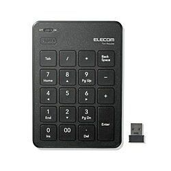 ELECOM(エレコム) TK-TDP019BK　2.4GHz無線テンキーボード [USB/薄型/パンタグラフ/ブラック] TKTDP019BK