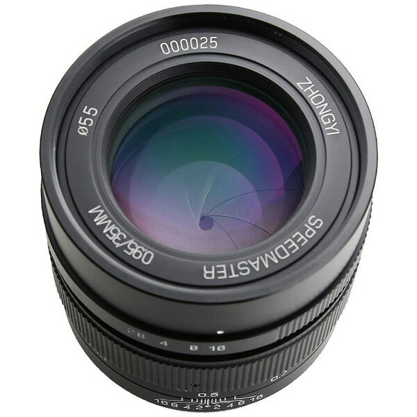 中一光学 SPEEDMASTER 35mm F0.95 II ブラック [FUJIFILM Xマウント] 標準レンズ(MFレンズ) SPEEDMASTER09535IIXB [代引不可]
