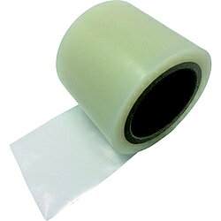 ■有機溶剤を使用しない水系粘着剤を使用した環境に優しいテープです。■粗面板にも貼付けしやすいテープです。■低温接着性に優れます。■貼付し易く、剥がし易い水系粘着剤を使用したテープです。■透明のため、貼り合わせた後も、色味やデザインの確認が容易です。■有機溶剤使用製品と比べ、CO2の発生を抑制します。【用途】・ステンレスやアルミ、カラー鋼板などの金属板の運搬・軽加工時の保護。・カラー鋼板などの金属板や樹脂板、銘板などの運搬・軽加工時の保護。【仕様】・色： 透明・幅（mm）： 100・長さ（m）： 100・厚さ（mm）： 0.06・粘着力： 1.2N／10mm・異なるサイズもお取り扱いが可能です。【材質／仕上】・基材： ポリエチレン・粘着剤： アクリルエマルジョン系有機溶剤を使用しない水系粘着剤を使用した環境に優しいテープです。