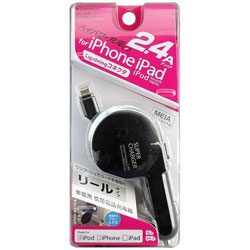 カシムラ DC充電器 リール 2.4A LN KL34