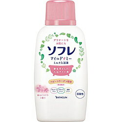 バスクリン ソフレマイルドミー ミルク入浴剤 和らぐサクラの香り本体720ml 【864】